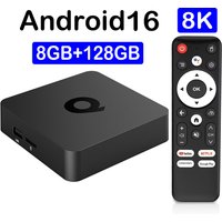 Smart TV Box Bluetooth 6.0 8K Q1 Android 16 Set Top Box Allwinner H313 Dual Wifi 5G 8GB128GB Google Voice Streaming Media Player