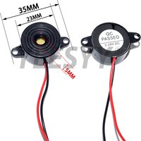 5-10PCS High Decibel Buzzer SFM-20B DC 3-24V Continuous Sound Buzzer 2312 Active Piezo Buzzers 3-24V, for Arduino Car
