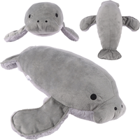 35cm Cartoon Manatee Plush Toy Marine Sea Cow Stuffed Animal Toys Soft Pillow Room Decor for Bed Couch Kids Baby Birthday Gifts