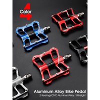 AliExpress West Biking WEST BIKING Bicycle Pedal 2 Bearings Non-Slip Cycling Pedals CNC Aluminum Alloy Bike Pedals Wide Platform Accessories Part