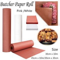 1/2roll Butcher Paper for Smoking Meat Butcher Paper Roll Unwaxed30cmx10m Peach Wrapping Paper for Smoking Meat Brisket barbecue