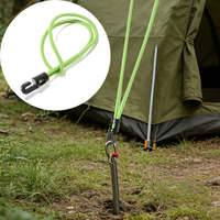 10Pcs Tent Pegs with Ropes, Hiking and Camping Tent Fixing Ropes, Outdoor Tool Hanging Ropes, Easy to Carry, Convenient for Storage, Can Secure Tents and Hang Items S004224