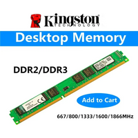 Kingston PC Memory RAM PC2 DDR2 2GB 800Mhz 667MHz PC3 DDR3 4GB 8GB 1333MHZ 1600MHZ 1866MHz ddr3 ram Desktop Memory Model