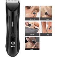Original VGR Wet / Dry Electric Groin Body Hair Trimmer Ball Shaver Trimmer for Men Pubic Hair Trimmer Body Groomer With Light
