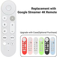 New Google TV Streamer 4K Replacement Remote – Voice Control, Bluetooth, Find My Remote Feature (Battery Not Included)