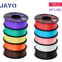 JAYO PLA Filament 1.75mm 3D Printing pla 8Rolls/10Rolls Neatly Wound Toughness 3D Printer Filament Materials for 3D Printer DIY