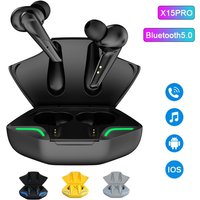 TWS X15 Pro Earphone Bluetooth 5.0 Wireless Gamer Headphone Sport Low Latency Earbuds fone Gamer Headset Gamer With Mic Handfree