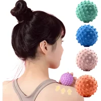 1PCS Fascia Ball Raised Point Massage Ball TPR Posture Master Yoga Ball Waist and Back Foot Massage Ball