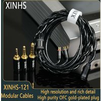 XINHS-121 Multi-Element 2.5mm/3.5mm/4.4mm Modular Headphone Upgrade Cable for MOONDROP DUSK/Meteor/Final Chapter KADENZ/Aria2