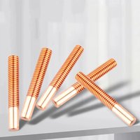 0.35x1.2~2.5x17.2 1Pcs Pure T2 Red Copper Tapping Electrodes for Spark EDM Thread Electrode Discharge Copper Screw Tooth Metric