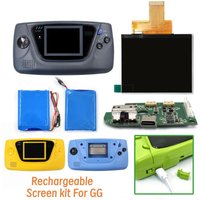 Rechargeable 3.7V 6000mAh High Light 3.5inch 640*480 Retro Pixel HD IPS Backlight LCD Display Kit For SEGA Game Gear GG Console