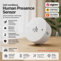 Smart Life Zigbee Human Presence Sensor 24G MMWave Radar PIR Bewegungstemperatur Luftfeuchtigkeit Helligkeit für Tuya 2MQTT Sicherheitsautomatisierung