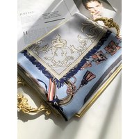 100% Pure Silk Scarf 110cm Large Designer Mulberry Silk Scarf Manual Rolled Scarf Foulard En Soie Natural Mulberry Scarfs 100cm