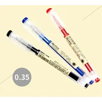 0.35mm Ultra Fine Gel Pens Style Black/Red/Blue Ink Ballpoint Pen for School&Office Writing Exam Stationery Supplies