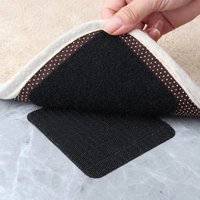 10pairs Rug Gripper Non Slip Washable Carpet Tape 10*10CM Rug Pads for Hardwood Floors Reusable Rug Grippers Fixed Sticker