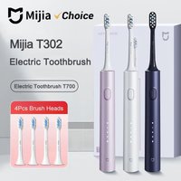 Mijia Sonic Electric Toothbrush T302 With 4 Brush Heads IPX8 Waterproof Wireless Charging 4 Modes Cleaning Tooth Brushes