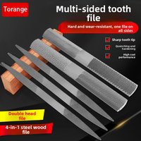Four in One Woodworking File Set Semi-Circular Steel File for Wood and Metal Polishing Manual Shaping and Rubbing Knife Tool