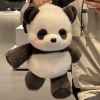 60cm Running panda Plush Toy Cute Adorable Doll Stuffed Animals Soft Plush Children Gifts Doll Room Decor Birthday Gifts