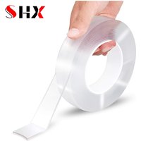 Transparentes doppelseitiges Klebeband, Nano-Klebeband, wasserdichte Wandaufkleber, wiederverwendbar, hitzebeständig, für Badezimmer, Heimdekoration