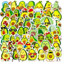 10/25/50pcs Funny Meme Avocado Stickers for DIY Decor Stationery Suitcase Water Bottle Phone Laptop Skateboard Scrapbooking
