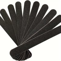 1/5/10/25pcs Professional Double-sided 100/180 Grit Nail File, Black Nail Care Tool and Home Nail
