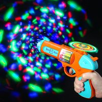 Children Toy Gun Projection Pistol Revolver Safe Non-firing Toy Smart Gun Rotating with Sounds Lights For Kids Gifts