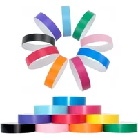 300-1000pcs Waterproof Paper Wristbands Bracelet Solid Color Disposable Count Identification Mark Tamper-Proof for Events Party