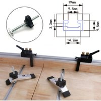 Woodworking T-slot Slide Track Aluminium Alloy T-tracks Miter Track for Woodworking Saw/Router Table Workbench Tools