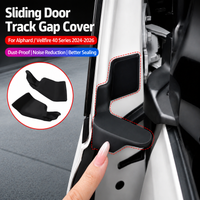 Car Sliding Door Track Gap Cover For Toyota Alphard Vellfire 40 Series Middle Door Sealing Block Dustproof Noise Reduction Trim