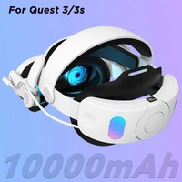 Wygodny pasek Halo z baterią 10000mAh do Meta Quest 3S/Quest 3, akcesoria, ładowanie 18W, przedłużona czasowa obsługa gry, obsługa paska na głowę Elite.