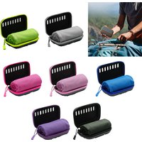 Camping Cooling Towels with EVA Case, Compact & Portable Travel Ice Towel Quick Dry Towels for Sports Gym, Hiking and Yoga