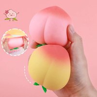 Soft Peach Fruit Squishy Toy – Slow Rising Stress Relief for Kids & Adults, Squeeze Anti-Anxiety Sensory Fidget Toy Daily Joy