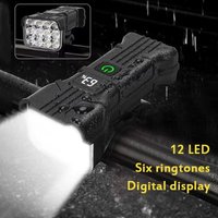 AliExpress BUCKLOS Bicycle 12 LED Headlights 140dB Loudly Bell Horn Bicycle Front Headlight USB Rechargeable Waterproof MTB Road Bike Bell Lamp