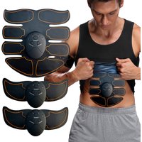 New EMS Muscel Stimulator Abdominal Arm Leg Neck Trainer Muscle Toner Body Training Slimming Massager Fitness Use With Battery