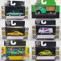 1/64 Scale M2 Diecast Alloy Car Model,Vintage Classic Car & Pickup Truck with Display Box, Adult Collectible Decor, Gift for Men