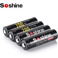 Soshine 3.2V 700mAh LiFePO4 Battery 14500 AA 700mAh Rechargeable Battery for Street Light Small Fan Power Bank Game Console Toys