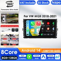 Hizpo Autoradio lecteur multimédia de voiture pour VW MQB Polo Plus t-cross Zoals t-kruis t-roc Tharu Sagitar Carplay écran Intelligent