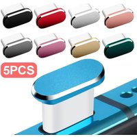1/20pcs Type C Metal Dust Plug For Samsung Xiaomi Huawei Universal Type-C Charging Port Protector Stopper Anti-Dust Dustproof