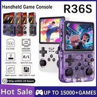 Retro Handheld Game Console R36S 3.5 Inch IPS Screen Portable Gaming Device 64GB 128GB Built-in Games