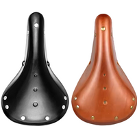 AliExpress WALGUN Bicycle Saddle Urban Highway Retro Leathe Vintage City Cycling Cowhide Saddle 175 Genuine Leather Old Style Bicycle Seats