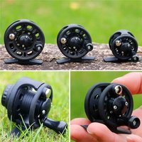 Right/Left Hand Ice Fishing Reel Light Plastic Body 50/60/70mm Fly Ice Sea Fish Wheel Fishing Gear Fish Tackle Tool Equipment