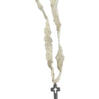 1pcs Sweet Cool Hollow Cross Pendant Lace Strap Necklace For Women Girls Chain Jewelry Decoration Party Gift