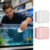 Magnetic Fish Tank Cleaner Double-Sided Scraber for Glass Acrylic Aquarium Algae Scraper Floating Design Magnet Cleaning Tools