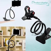 Gooseneck Phone Holder for Bed Desk Adjustable 360° Universal Cell Phone Mount Stand Magnesium Alloy Hands-Free for Table