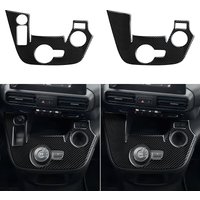 Carbon Fiber Interior Sticker.Car Center Console Gear Shift Panel. For Fiat Doblo Ill. Citroen Berlingo. Peugeot Partner Rifter.