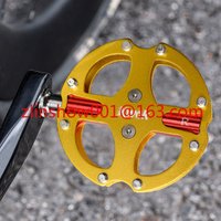Custom Bike Pedal Purple Red Gold Titanium Gray Alloy Road / MTB / Folding Bike Parts 3 Bearings Bike Pedal Bicycle Accessories