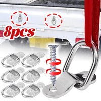 Stainless Steel D-Ring Car Tow Hook Multi-Purpose Heavy-Duty Trailer Cargo Anchor Modified Parts for Trucks Enclosed Trailers