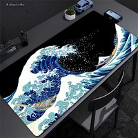 Art Mouse Pad Japan The Great Wave of Kanagawa Large Gaming Mousepad Gamer Keyboard Mouse Mats XXL PC Computer Laptop Desk Mat