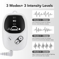 Handheld CES Sleep Aid Device for Insomnia Palm Pulse Massager Stress Relief Device Ear Clip Anxiety Pulse Pressure Relief