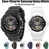 Soft Fashion Cover For Samsung Galaxy Watch 5 40mm 44mm Silicone Protector Case Strap For Samsung Watch 5 Pro 45mm Bumper
